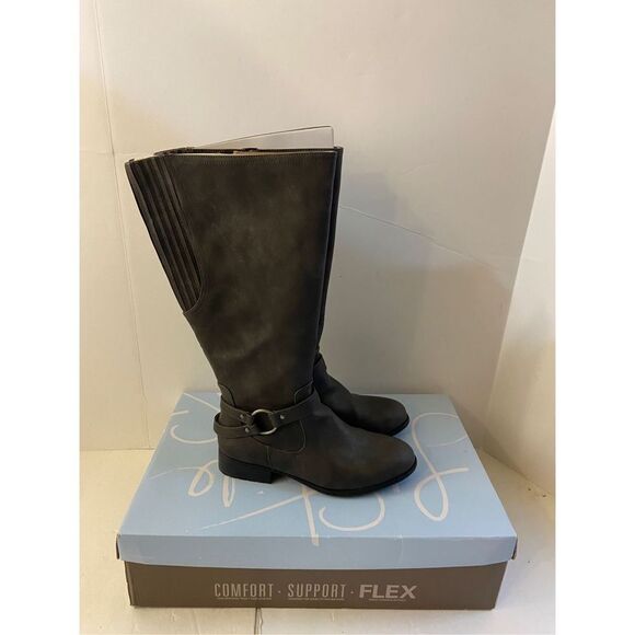Life Stride boots 9.5 wide calf dark gray new in box - Picture 1 of 9